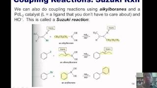 Chapter 11  Organometallic Chemistry Part 2 of 4 Gilman Suzuki and Heck reactions [upl. by Tedmann]