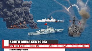 US and Philippines Confront China near Senkaku Islands [upl. by Sonafets196]