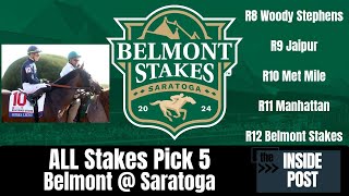 Loaded Graded Stakes Pick 5 Belmont  Saratoga Watch and WIN [upl. by Atsira391]