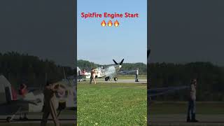 Spitfire engine start aerogatineau spitfire merlin engine warbird shortoftheday [upl. by Lessur563]