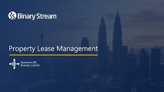 Property Lease Management for Microsoft Dynamics 365 Business Central [upl. by Nylrehs]