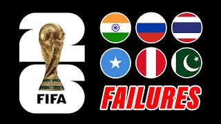 Every Country That FAILED To Qualify For World Cup 2026 so far [upl. by Altman]