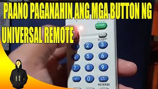 PAANO ISETUP ANG UNIVERSAL REMOTE NG WALANG CODE AT PAGANAHIN LAHAT NG BUTTON [upl. by Lanevuj]