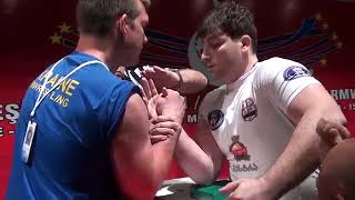 Sergey Tokarev Vs Genadi Kvikvinia XXI European Armwrestling Championship Antalya Turkey 2011 [upl. by Lucrece447]