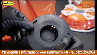 Come si ricarica il filo nella testina tradizionale Stihl e Auto Cut C del decespugliatore [upl. by Broek]