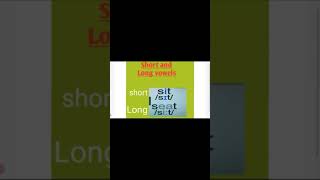 Difference between Short and Long Vowels short caption [upl. by Nivra]