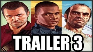 GTA V MichaelTrevorFranklin Trailers And Reactions [upl. by Creedon]