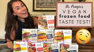 the BEST vegan frozen food Dr Praegers Taste Test [upl. by Hallutama]