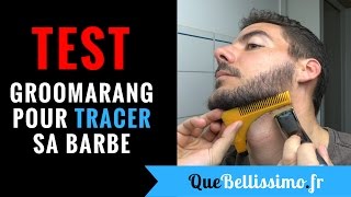 Groomarang  Pochoir  Gabarit pour Tracer les Contours de sa Barbe [upl. by Orlantha16]