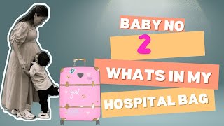 WHATS IN MY HOSPITAL BAG baby no 2 baby galbabynurserybabycloths [upl. by Rida204]