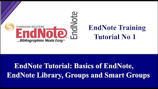 EndNote Tutorial Basics of EndNote EndNote Library Groups and Smart Groups Tutorial  1 [upl. by Herra107]