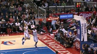 Jamal Crawfords AMAZING alleyoop to Blake Griffin [upl. by Limber909]