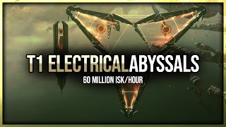 Eve Online  60 Million ISKHour  T1 Electrical Abyssals [upl. by Tybald486]