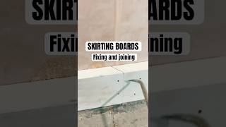 Fixing and joining skirting boards and architraves [upl. by Ecinad]