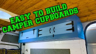 HOW TO build overhead upper cabinets for your RV campervan conversion [upl. by Lura401]