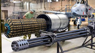 Inside US Air Force Massive Facility Maintaining A10’s Scary Gatling Gun [upl. by Hanimay319]