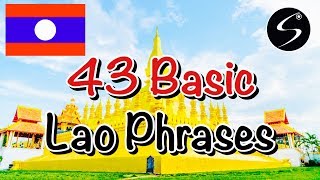 Learn Lao Language EP15  43 Basic Lao Phrases  Lao English Lesson [upl. by Madella]