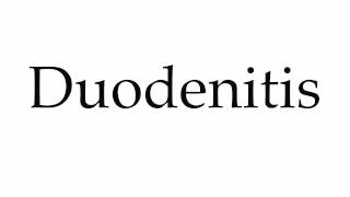 How to Pronounce Duodenitis [upl. by Gillett]