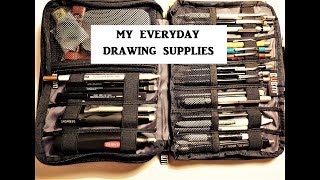 Graphite Drawing Supplies amp Materials Whats in My Pencil Case [upl. by Ahsercal]