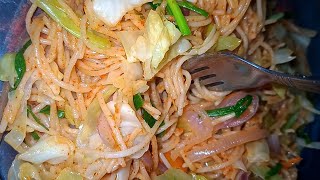 How To Prepare Spaghetti Stir Fry in Ghana Style  No Protein Spag only veggies Spag [upl. by Esiuqram]