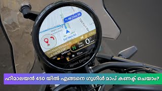 How to connect Himalayan 450 Google map tripper navigation  Malayalam [upl. by Farrison]