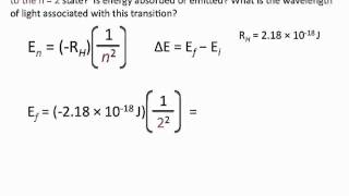 Bohrs Model Problems  Chemistry Tutorial [upl. by Terese314]