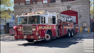 FDNY Engine 81 amp Tower Ladder 46 Spare Responds to Manhattan for a Class 3 [upl. by Lavro]