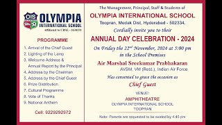 OLYMPIA International School Annual Day Celebration  2024 [upl. by Nyleuqcaj]