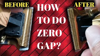 PAANO MAG ZERO GAP NG TRIMMER BLADE  HOW TO DO ZERO GAP [upl. by Pollard472]