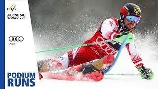 Marcel Hirscher  Mens Slalom  Zagreb  1st place  FIS Alpine [upl. by Sophy]