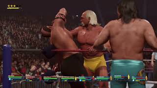 WWE 2K24 Survivor Series 89 The Hulkamaniacs Vs The Million Dollar Team [upl. by Bolger]