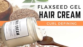 DIY FLAXSEED GEL HAIR CREAM [upl. by Nedloh]