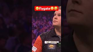 😬flygate Grand Slam of Darts Mike de Decker 🤩🤣Dart [upl. by Alicec]