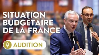 🔴 Audition de Bruno Le Maire et Thomas Cazenave sur la situation financière de la France [upl. by Hellah]