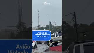 Avião cai em Vinhedo no interior de São Paulo [upl. by Neelahtak]