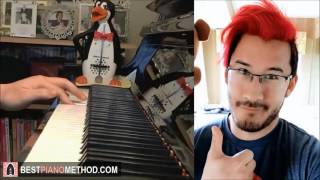 MARKIPLIER Outro Song  quotCrazy La Paintquot  MiniMusicMan Piano Cover by Amosdoll [upl. by Kecaj]