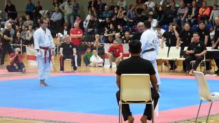 6th World Cup KWF Kumite Darwin Rojas Venezuela vs Felipe Martins Brasil [upl. by Tterrab]