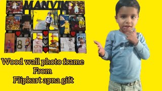 wood wall photo frame from Flipkart apna gift viralvideo vlog [upl. by Alrac]