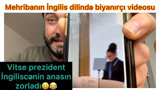 Mehriban Əliyevanın ingilis dilində biyabırçı çıxışı Çox güləcəksiz Manaf dərs keçir [upl. by Garneau403]