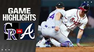 Rockies vs Braves Game Highlights 9424  MLB Highlights [upl. by Asiulairam]