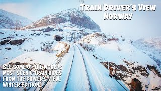 The Best Of Norways Railway WINTER Cab Views [upl. by Glanville]