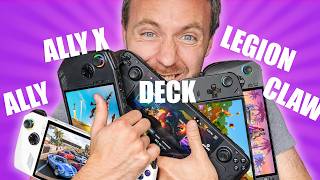 BEST Gaming Handheld in 2024 Steam Deck OLED  Ally X  Legion Go  Claw [upl. by Mahmud]