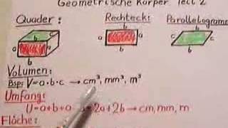 geometrische Körper Teil 2 [upl. by Ycniuq]