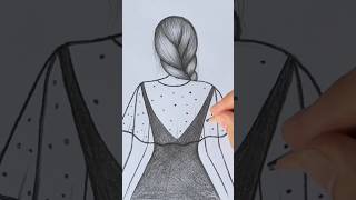 Girl from backside drawing❤️ drawing girldrawing art artwork pencildrawing [upl. by Mckeon]