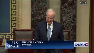 US Senator Jerry Moran Speaks on the Senate Floor to Honor Mayor Mike Boehm [upl. by Henebry845]