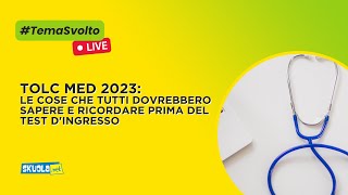 TOLC MED 2023 tutte le info da conoscere e i consigli da seguire per affrontarlo al meglio [upl. by Ralyat]