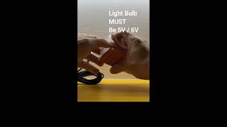 How To Get A Real LED Medium Base E26 E27 Light Bulb To Work With A USB Power Bank Phone Charger [upl. by Toolis567]