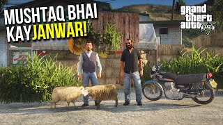 ASHRAF BHAI VISITS MUSHTAQ BHAI  FUNNY MANDI SERIES BAKRA EID 2021 EPISODE 9  GTA 5 MODS PAKISTAN [upl. by Arahs]