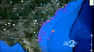 Website tracks sharks near Fla coast [upl. by Ennayar291]