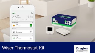 How To Commission Your Wiser Heating Thermostat Kit  Drayton Wiser [upl. by Sokim]